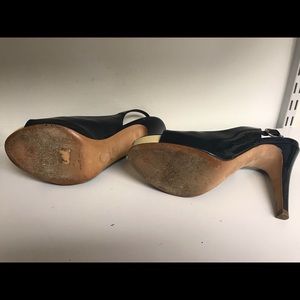 CHANEL Shoes - Chanel dark navy blue slingback heels CHANEL Shoes - Chanel dark navy blue slingback heels